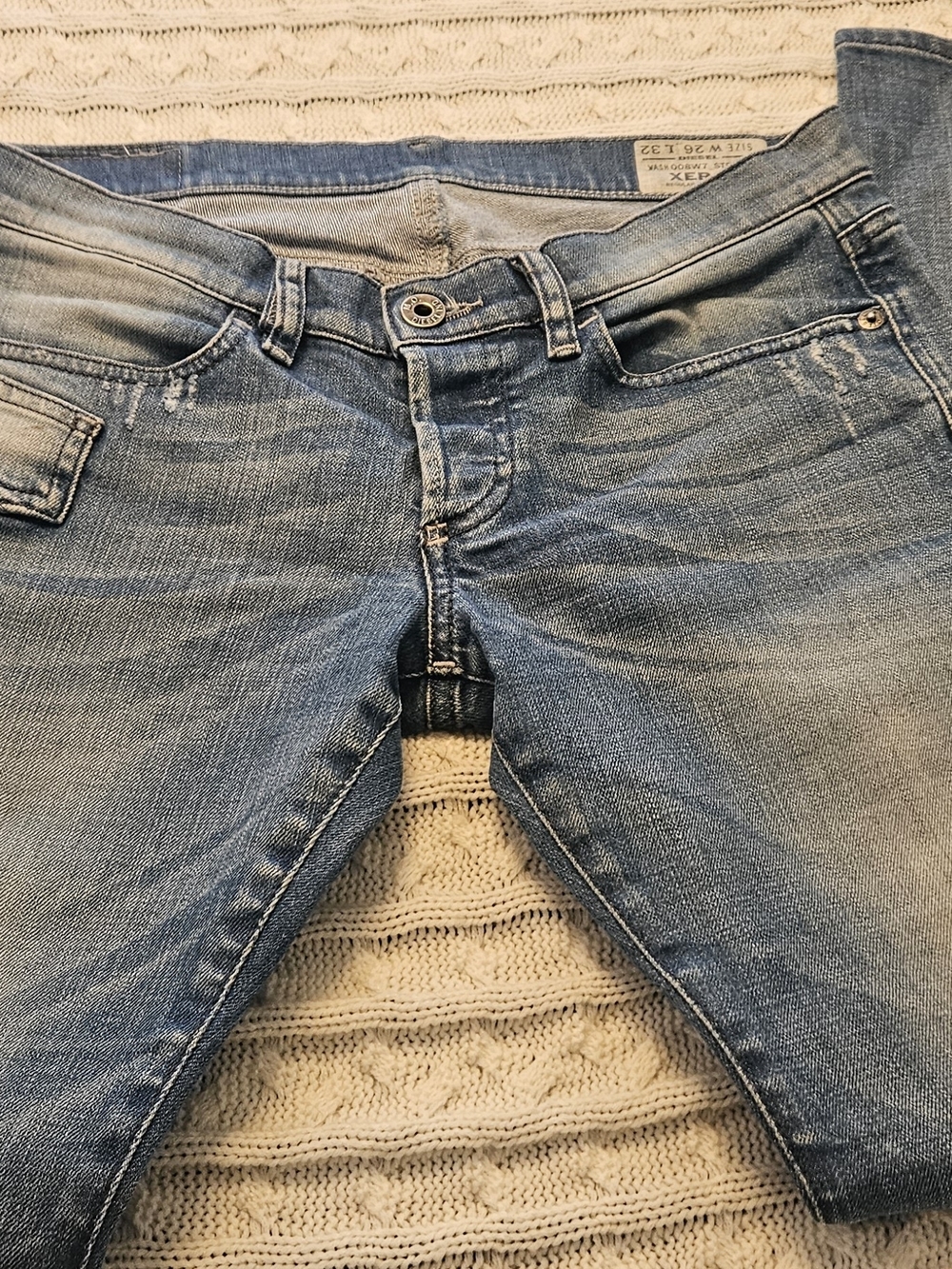 Diesel XEROZ Wash 008W7 Stretch Slim Straight Jeans